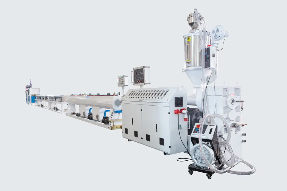 Plastic pipe extrusion machinery
