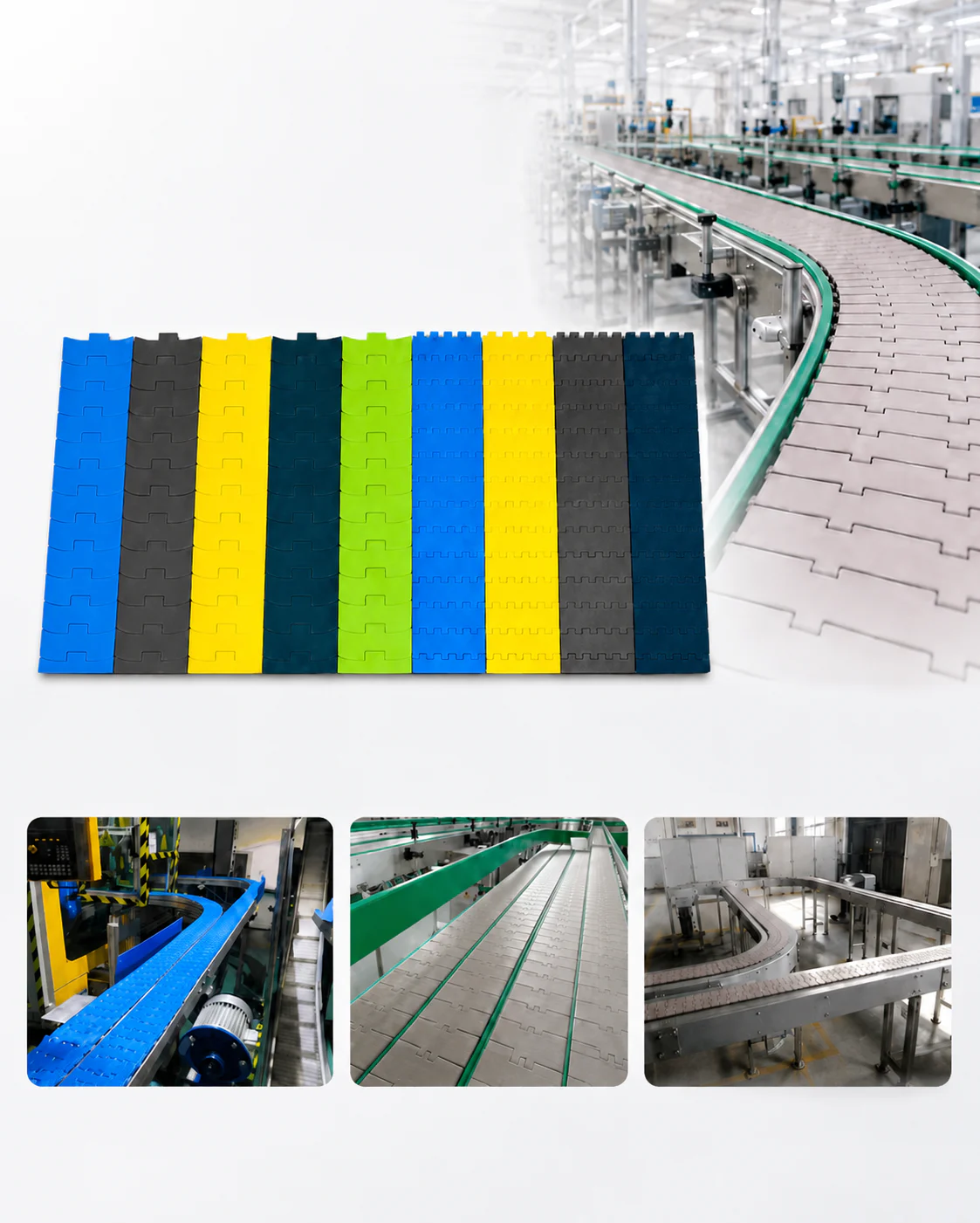 Plastic conveyor chain plates